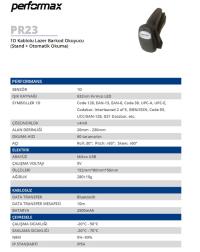 PERFORMAX PR-23 1D KABLOSUZ STANDLI BARKOD OKUYUCU